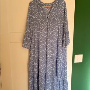 Simply Southern White and Blue Dress